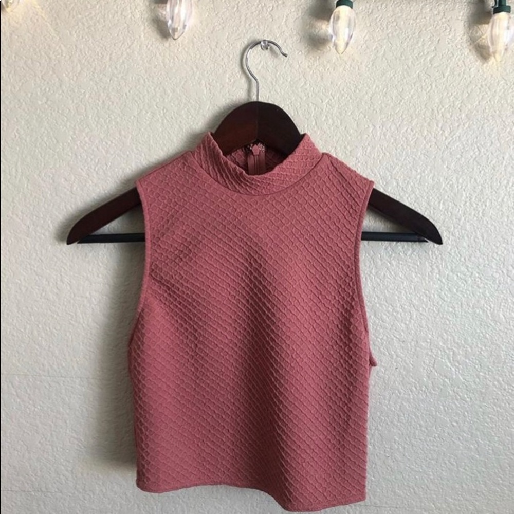Cropped top Mock neck